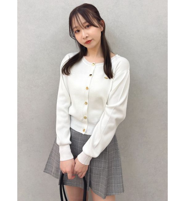 dazzlin「プレートシンプルカーディガン」|カーディガン|