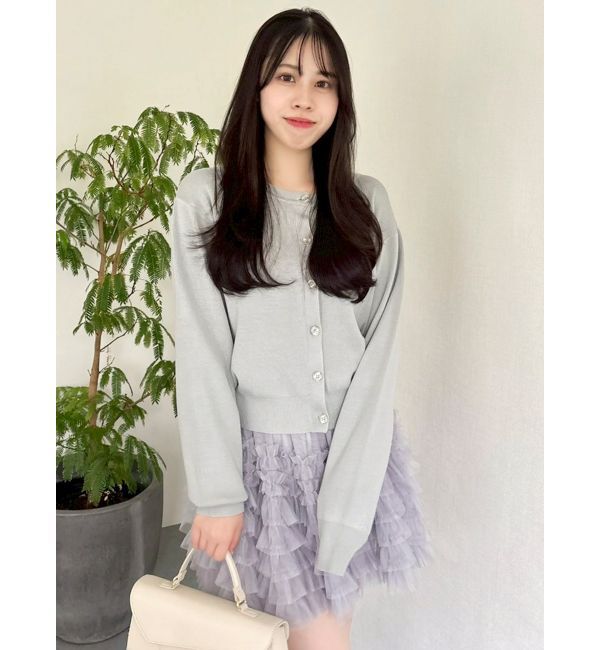 dazzlin「プレートシンプルカーディガン」|カーディガン|