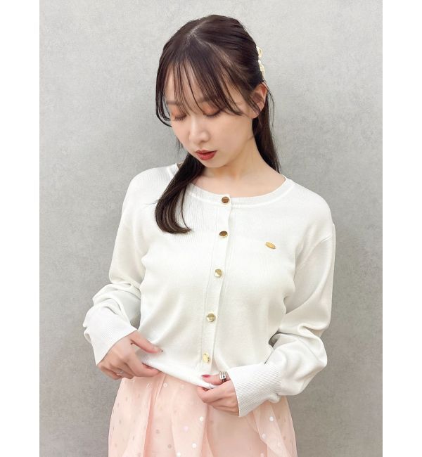 dazzlin「プレートシンプルカーディガン」|カーディガン|