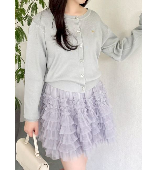 dazzlin「プレートシンプルカーディガン」|カーディガン|グレー