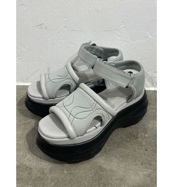 EMODA「アートラインバルキーサンダル」|サンダル|グレー