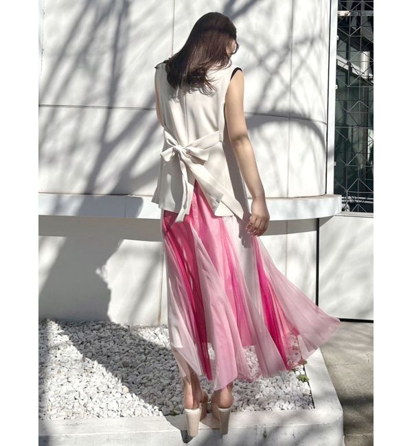 MERCURYDUO「グラデーションチュールボリュームスカート」|スカート|