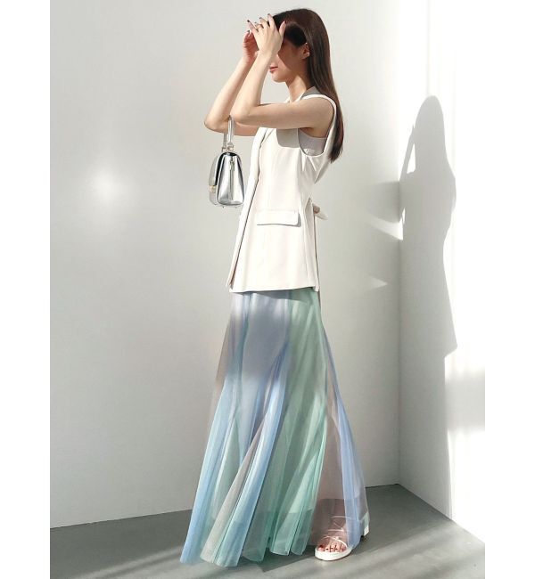 MERCURYDUO「グラデーションチュールボリュームスカート」|スカート|