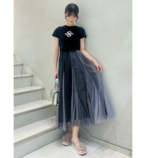 MERCURYDUO「グラデーションチュールボリュームスカート」|スカート|