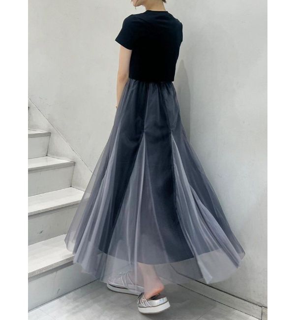 MERCURYDUO「グラデーションチュールボリュームスカート」|スカート|