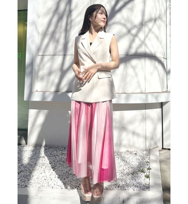 MERCURYDUO「グラデーションチュールボリュームスカート」|スカート|