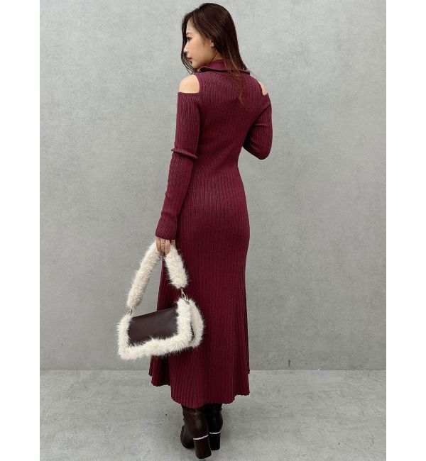 MERCURYDUO「ZIPマーメイドニットワンピース」|ワンピース|