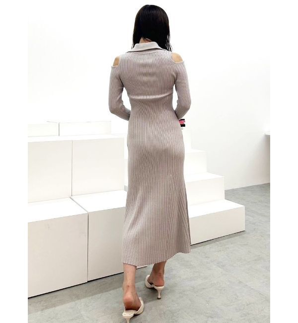 MERCURYDUO「ZIPマーメイドニットワンピース」|ワンピース|