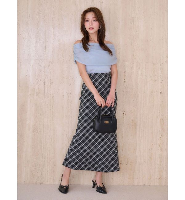 MERCURYDUO「バイアスナロースカート」|スカート|