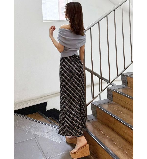 MERCURYDUO「バイアスナロースカート」|スカート|