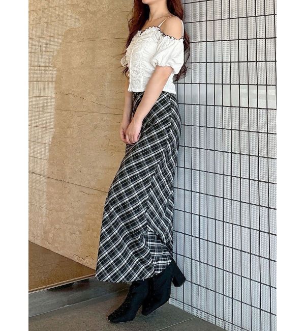 MERCURYDUO「バイアスナロースカート」|スカート|