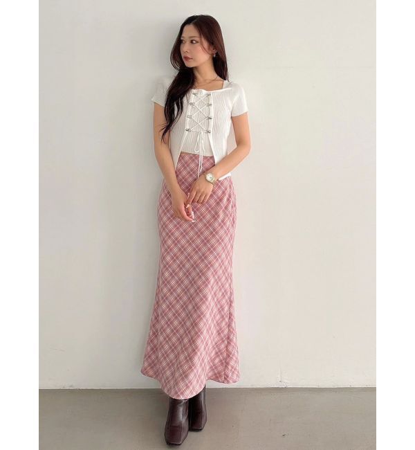 MERCURYDUO「バイアスナロースカート」|スカート|