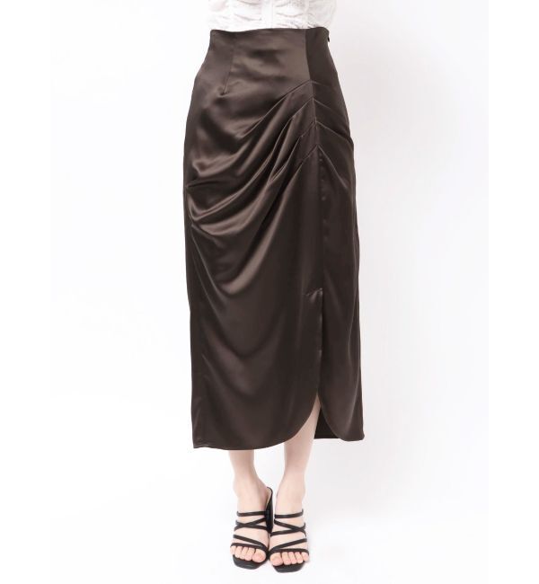 MERCURYDUO「【WEB限定カラーあり】アシメタックナロースカート」|スカート|