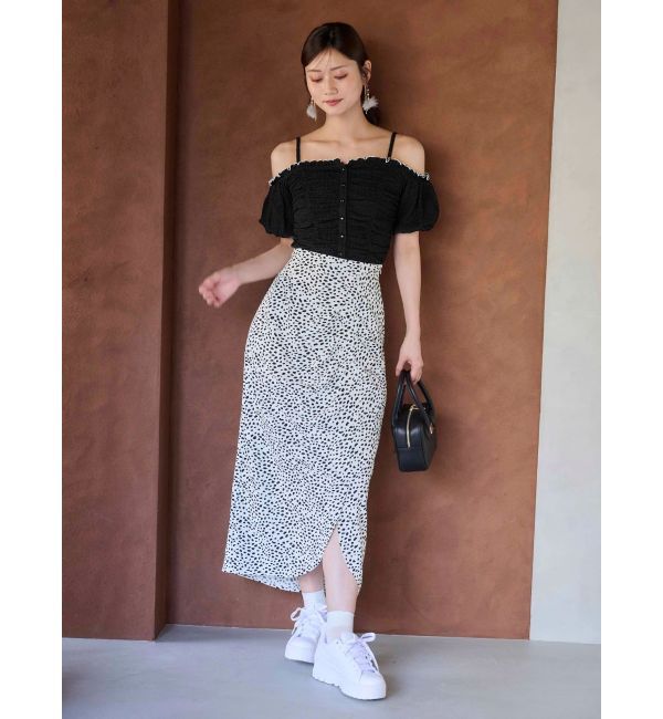 MERCURYDUO「【WEB限定カラーあり】アシメタックナロースカート」|スカート|