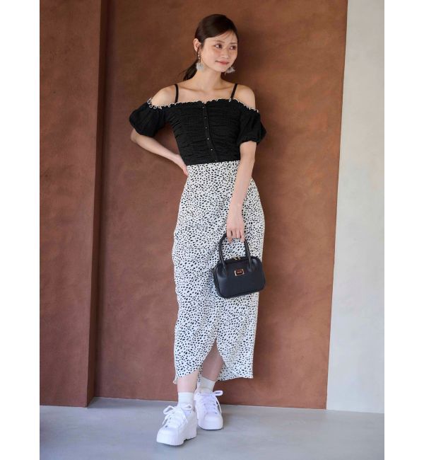 MERCURYDUO「【WEB限定カラーあり】アシメタックナロースカート」|スカート|