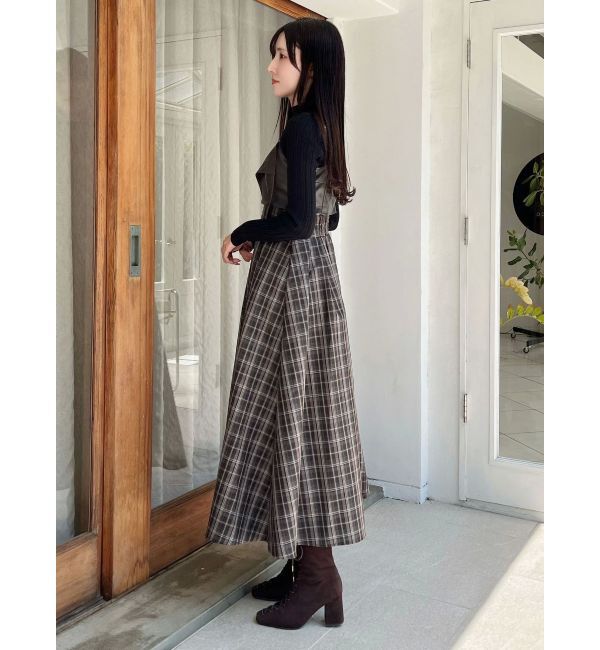 MERCURYDUO「フェイクレザービスチェドッキングキャミワンピース」|ワンピース|