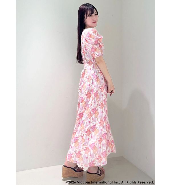 MERCURYDUO「【EMILY IN PARISコラボ】エミリープリントフレアワンピース」|ワンピース|