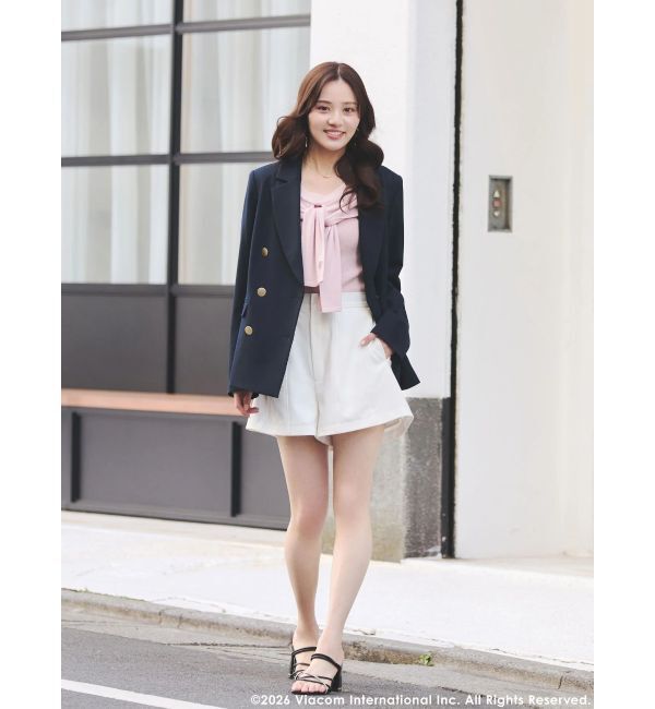 MERCURYDUO「【EMILY IN PARISコラボ】レイヤードライクツイストニット」|ニット・セーター|