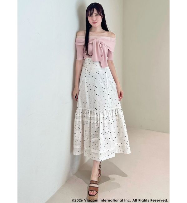 MERCURYDUO「【EMILY IN PARISコラボ】レイヤードライクツイストニット」|ニット・セーター|