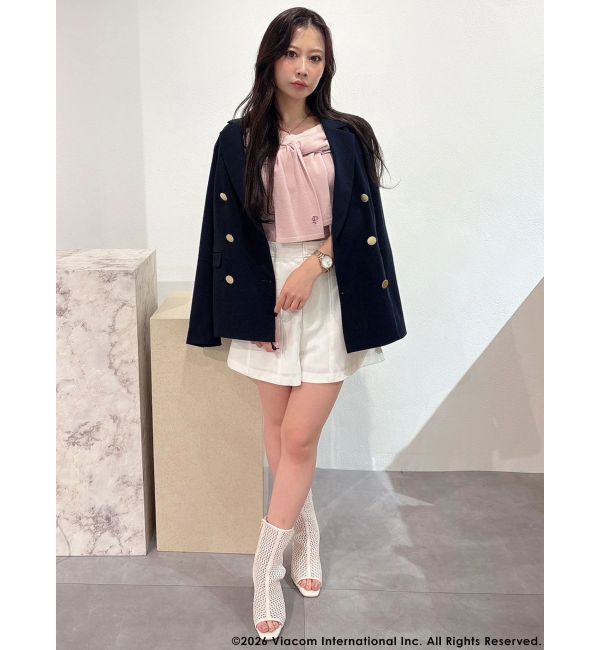 MERCURYDUO「【EMILY IN PARISコラボ】レイヤードライクツイストニット」|ニット・セーター|