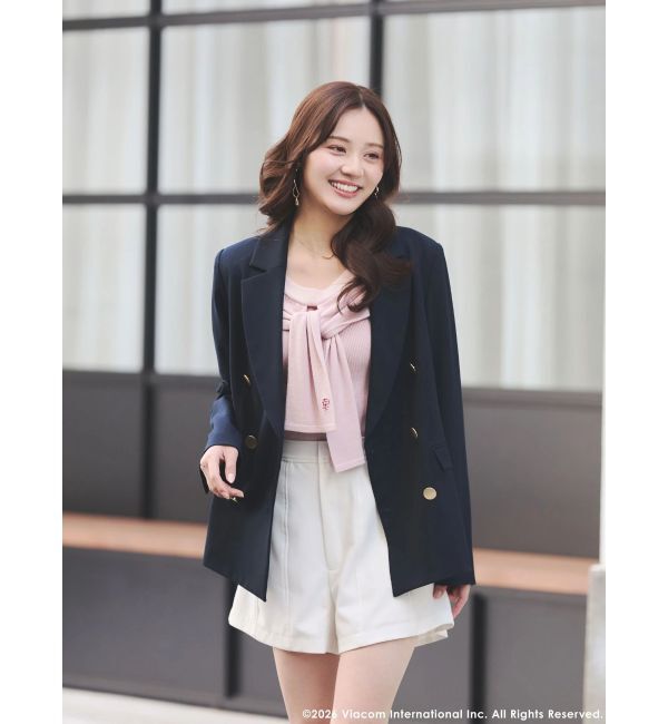 MERCURYDUO「【EMILY IN PARISコラボ】レイヤードライクツイストニット」|ニット・セーター|