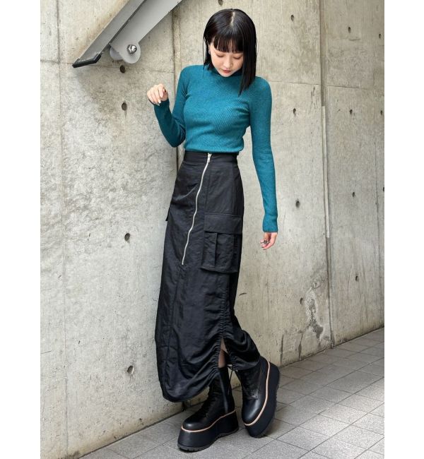 MURUA「シャイニーカーゴマキシスカート」|スカート|