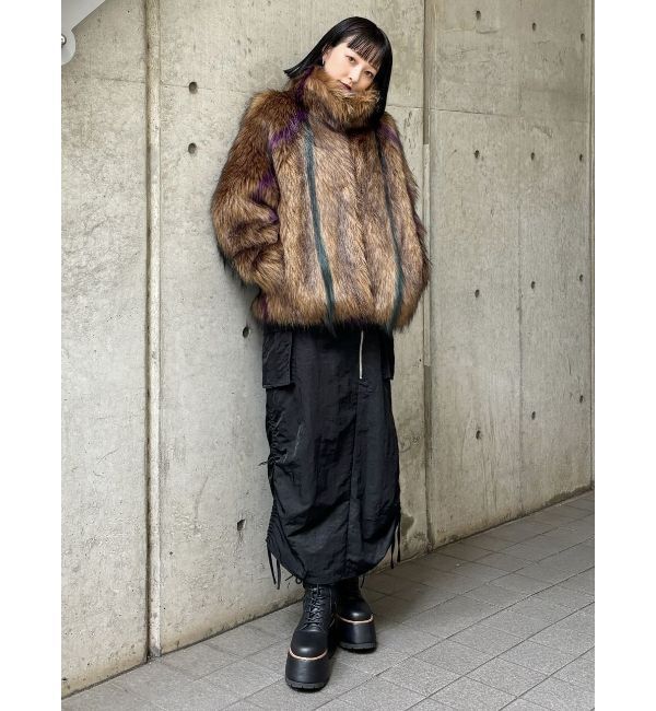 MURUA「シャイニーカーゴマキシスカート」|スカート|