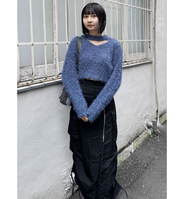 MURUA「シャイニーカーゴマキシスカート」|スカート|