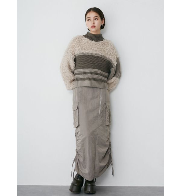 MURUA「シャイニーカーゴマキシスカート」|スカート|