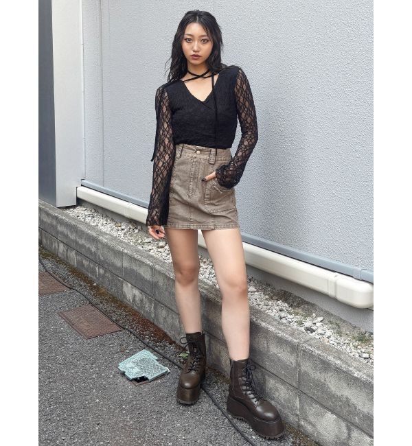 MURUA「カシュクールレーストップス」|Tシャツ・カットソー|