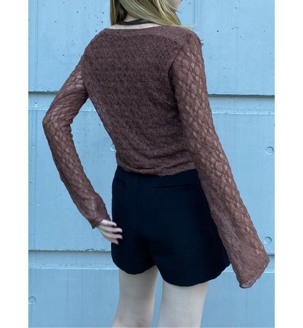 MURUA「カシュクールレーストップス」|Tシャツ・カットソー|