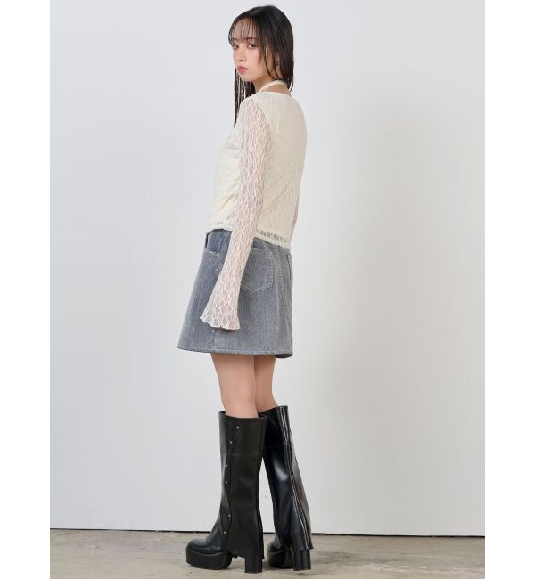 MURUA「カシュクールレーストップス」|Tシャツ・カットソー|