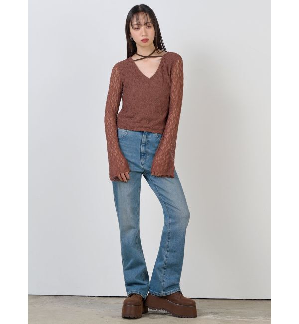 MURUA「カシュクールレーストップス」|Tシャツ・カットソー|