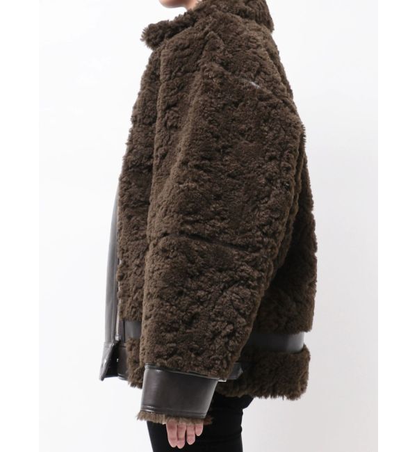 MURUA「ミックスファーフェイクムートン」|ブルゾン・スタジャン|