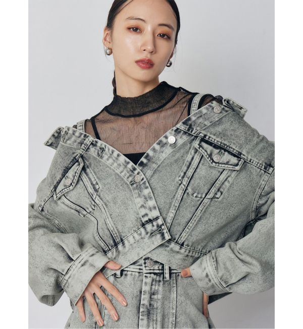 MURUA「2wayデニムジャケット【セット販売対象】」|デニムジャケット|ミントグリーン