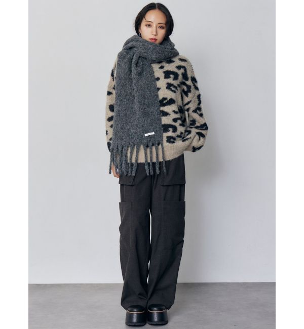 MURUA「ウールライクフリンジマフラー」|マフラー|