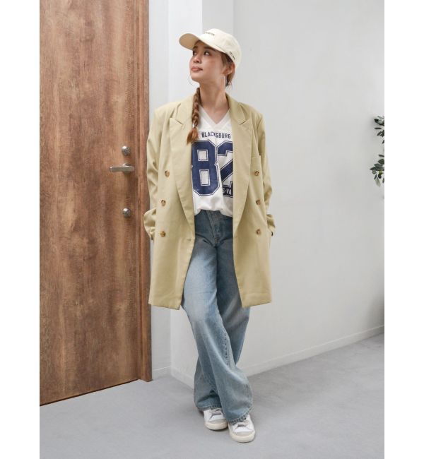 Ungrid「メッシュコンビナンバリングロングスリーブTee」|Tシャツ・カットソー|