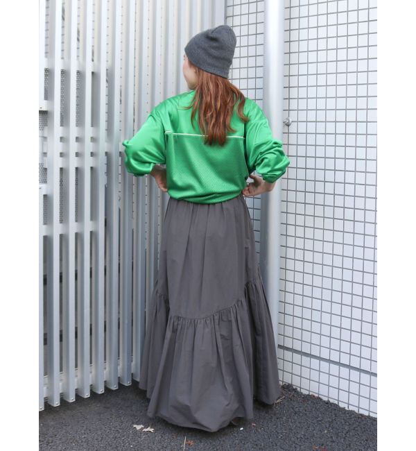 Ungrid「メッシュコンビナンバリングロングスリーブTee」|Tシャツ・カットソー|