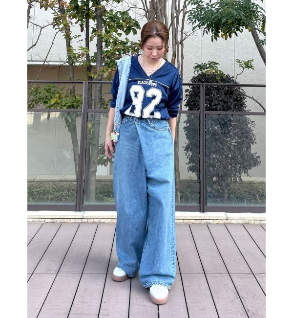 Ungrid「メッシュコンビナンバリングロングスリーブTee」|Tシャツ・カットソー|