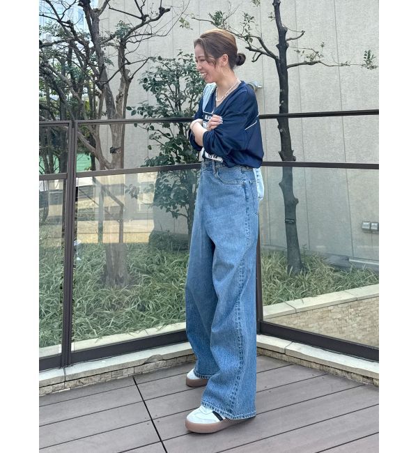 Ungrid「メッシュコンビナンバリングロングスリーブTee」|Tシャツ・カットソー|