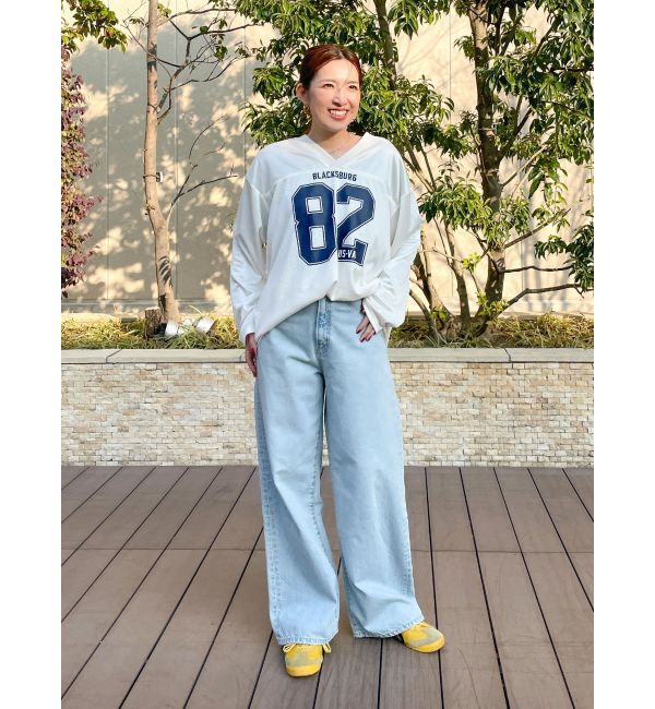 Ungrid「メッシュコンビナンバリングロングスリーブTee」|Tシャツ・カットソー|