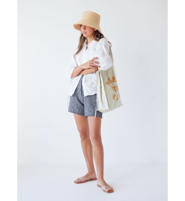 Ungrid「ギャザーデザインハーフスリーブシャツ」|シャツ・ブラウス|