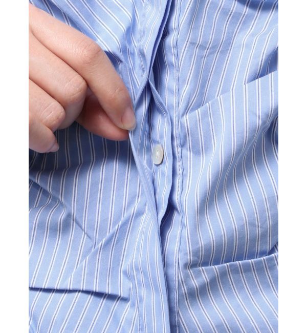 Ungrid「ギャザーデザインハーフスリーブシャツ」|シャツ・ブラウス|