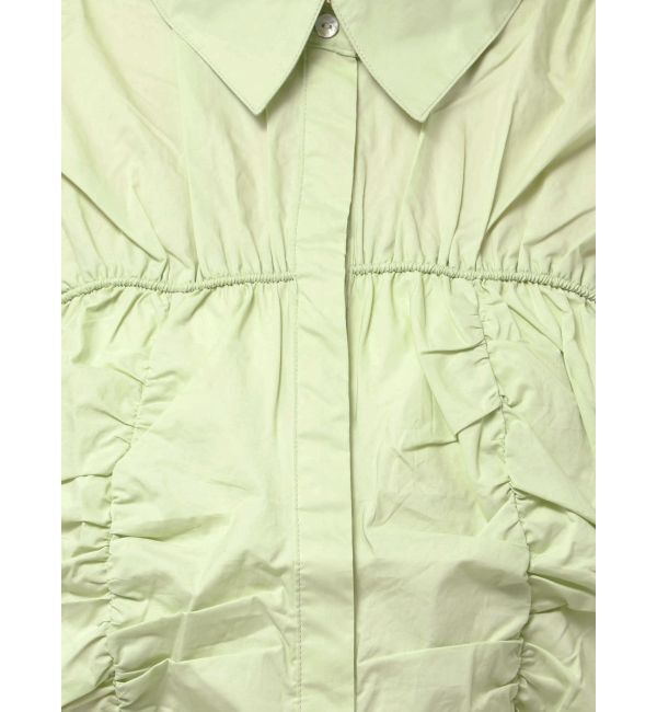 Ungrid「ギャザーデザインハーフスリーブシャツ」|シャツ・ブラウス|