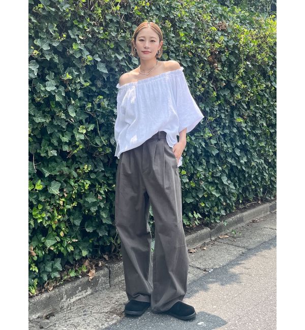 Ungrid「楊柳オフショルボリュームブラウス」|シャツ・ブラウス|