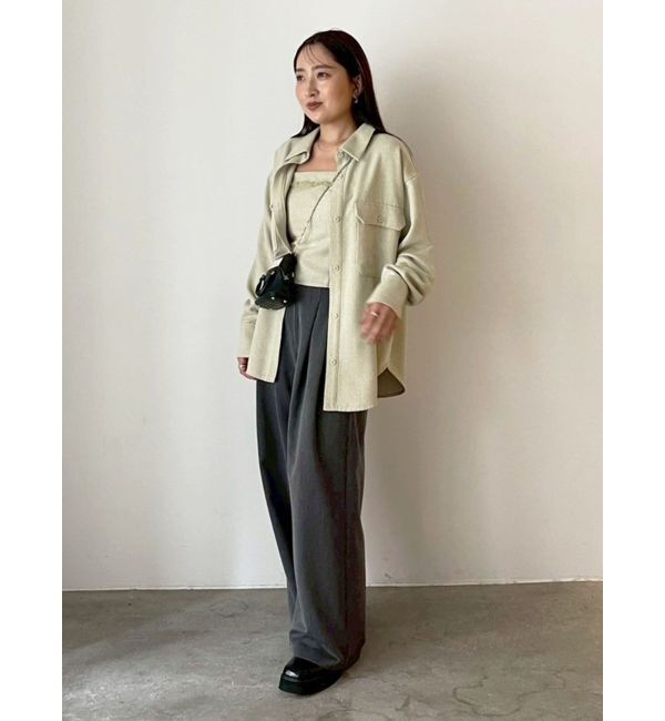 LAGUNAMOON「ツイードフリンジキャミソール」|キャミソール|