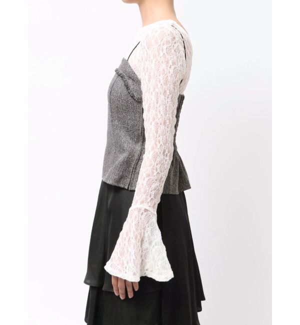 LAGUNAMOON「ツイードフリンジキャミソール」|キャミソール|