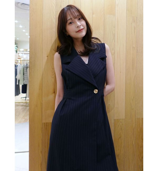 LAGUNAMOON「メタルボタンテーラードジャンパースカート」|ワンピース|