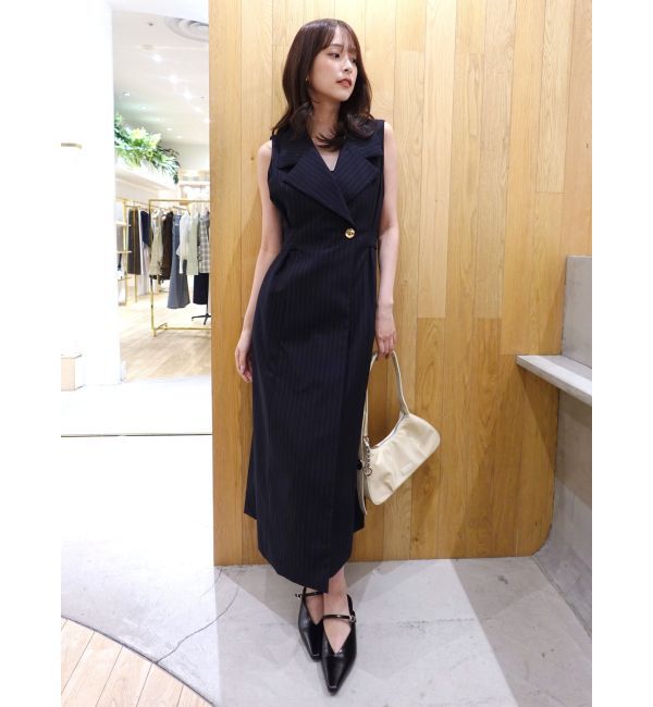 LAGUNAMOON「メタルボタンテーラードジャンパースカート」|ワンピース|