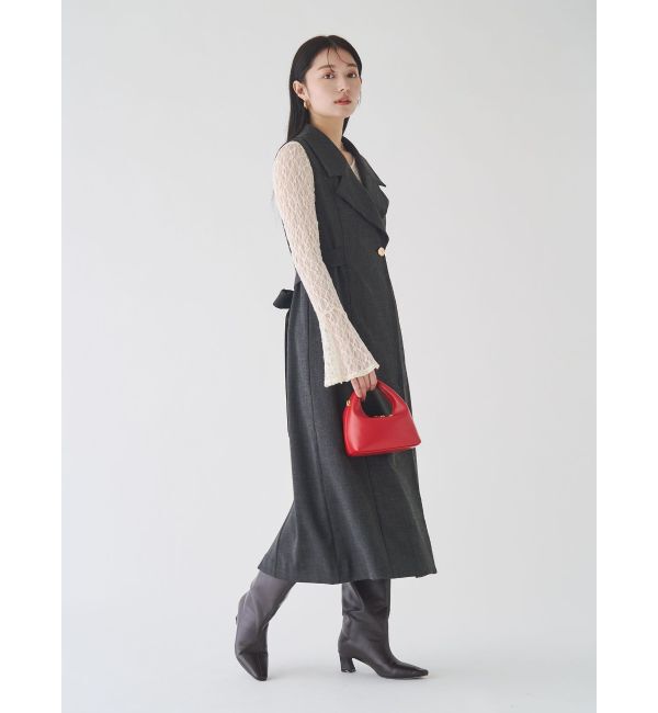 LAGUNAMOON「メタルボタンテーラードジャンパースカート」|ワンピース|